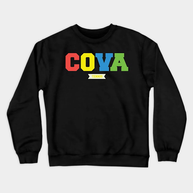 CoVA Tennis Brand Design Crewneck Sweatshirt by CoVA Tennis